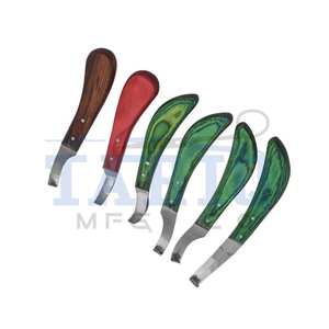 Cuchillo de pezuña de herrador de acero inoxidable herramienta de recorte de pezuña de caballo veterinario de TARIQ MFG CO CE ISO EU - Product Image 5