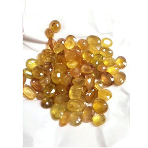 79 pièces de saphir jaune de Bangkok 10mm à 14mm facette ovale 308 Cts Iroc ventes pierres précieuses en vrac chauffées de haute qualité coupées US $185 tout - Product Image 5