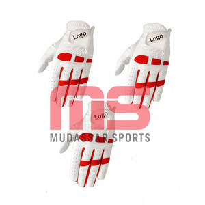 Guantes de golf profesionales de nuevo diseño transpirables y cómodos impresos personalizados y logotipo con logotipo personalizado de piel de oveja - Product Image 5