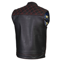 Gilet en cuir pour homme personnalisé, hiver, haute qualité, respirant, coupe-vent, séchage rapide, style moto et motard, service OEM