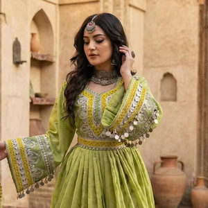 Robe afghane Kuchi faite à la main, ethnique, tribale, traditionnelle, brodée, pour femmes, robe afghane longue, taille unique, multicolores, service OEM - Product Image 4