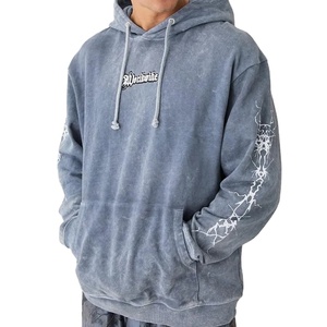 Sweat à capuche délavé à l'acide pour hommes dernière conception très respirant coton délavé à l'acide sweats à capuche pour hommes fabriqués au Pakistan - Product Image 6