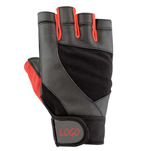 Custom Design Logo Leather/Neoprene Workout Weight Lifting Gloves Hand Grips <b>Slip</b> Resistant Custom Size Gym Fitness Training - Product Image 6