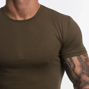 Crew Fitness Chemises imprimées avec logo personnalisé 100% coton et bambou Séchage rapide Respirant O-Neck Anti-Pilling Doux Confortable - Product Image 3
