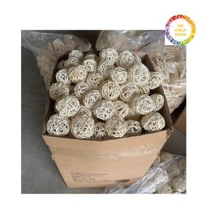 Bolas decorativas de ratán tejidas a mano, orbes decorativos de ratán natural, bolas de mimbre tejidas a mano para centros de mesa, rellenos de cuencos - Product Image 3