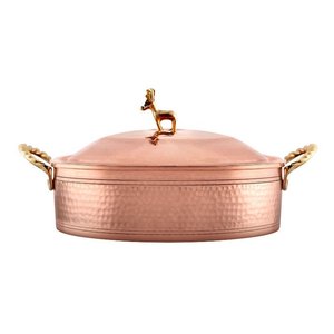 Karaca Alacahöyük vaso di riso in rame 18 cm