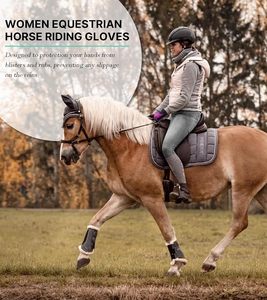 Vente en gros de gants d'équitation respirants de haute qualité personnalisés pour les sports de plein air et les sports équestres - Product Image 2