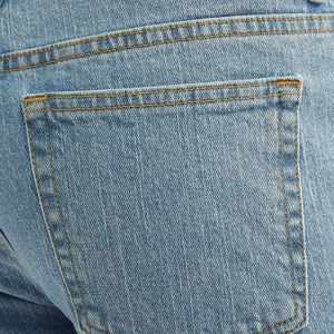 Ropa de calle de verano Pantalones cortos rectos personalizados Pantalones cortos de mezclilla de algodón lavado oscuro Hombres Vintage Moda Jeans Hombres Pantalones cortos - Product Image 2
