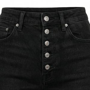 Pantalons décontractés pour femmes, style boyfriend, taille haute, stretch, évasés, jeans décontractés, couleur personnalisée, respirants - Product Image 3