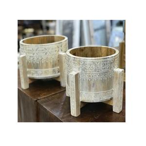 Soporte de pastel de postre de madera de calidad superior, Juego de 3 tamaños diferentes, soporte para servir dulces de pastel de forma redonda en la India - Product Image 3