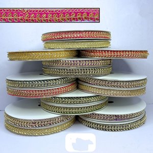 Dentelles brodées sur mesure avec des paillettes, 100% coton, écologiques, motif floral vintage pour vêtements, projets d'artisanat, qualité supérieure - Product Image 6