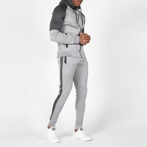 Conjunto Deportivo de Invierno para Hombre, con Capucha, Estampado, Chaqueta con Cremallera y Pantalones Deportivos, Cómodo para Deporte y Ropa Urbana - Product Image 1