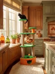 Poste rascador de esquina Amistar de alta calidad con columpio para gatos de todos los tamaños - Product Image 4