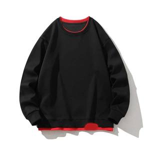 เสื้อสวมหัวคอลูกเรือผ้าฝ้าย100% มีกระเป๋าแบบปกติระบายอากาศได้ดีชุดทำงานฤดูหนาว OEM ตามสั่ง380Gsm - Product Image 4