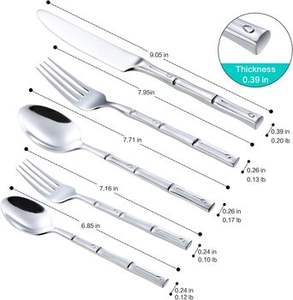 Juego de Cubiertos de Acero Inoxidable Hechos a Mano, Perfectos para Cenas de Lujo, Decoración Elegante de Mesa y Eventos Especiales - Product Image 2