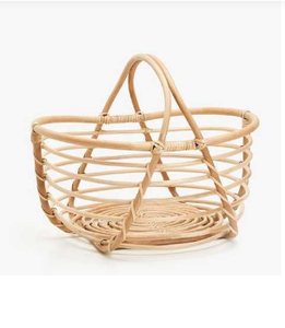 Panier rectangulaire en bois fait à la main en laiton AK avec poignées en couleur noyer panier de grande capacité pour vaisselle/ustensiles de cuisine - Product Image 5