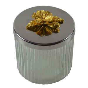 2023 TAPA DE Metal más vendida tarro de cera diseño de vidrio diseño personalizado soporte T-light vajilla y decoración de fiesta nocturna portavelas - Product Image 1