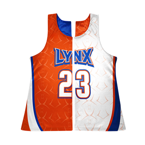 OEM Custom Women Lacrosse Pinnies Sublimated Quick Dry Reversible <b>Mesh</b> Racerback Pinnies Made With 100% Polyester Fabric - Product Image 5