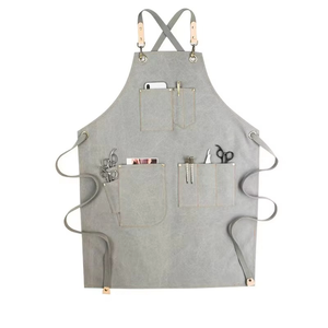 Tabliers de cuisine en toile 100% coton, outils de cuisine, uniforme de restaurant, bar, café, logo personnalisé, dos croisé, utilisation en cuisine, tablier de chef - Product Image 6