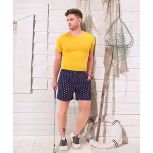 Vêtements pour hommes 100% coton avec logo personnalisé imprimé à la mode ensemble de caleçons courts pour la salle de sport et l'entraînement - Product Image 4