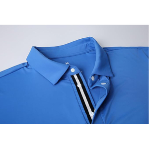 Polos de punto para hombre, camisas informales de manga corta con botones, camisas clásicas de ganchillo con cuello de Polo de Golf - Product Image 3