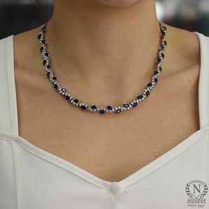 Collier en argent sterling 925 avec cristaux, modèle Waterway - Product Image 4