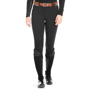 Jodhpurs d'équitation pour femmes en silicone personnalisés, antidérapants, avec coutures, élastiques, respirants, collants d'équitation, service OEM ODM - Product Image 1