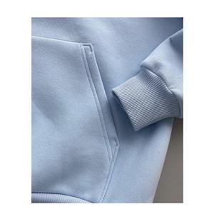 Venta al por mayor de peso pesado de algodón de lujo de gran tamaño pulóver Puff detalle sudaderas con capucha para los hombres personalizados BD sudaderas con capucha de talla grande - Product Image 2