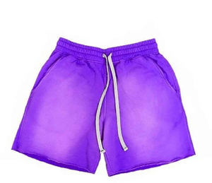 Pantalones Cortos de Verano Estilo Hip Hop, Deslavados al Ácido, con Pedrería, Estampados Personalizados al por Mayor, Estilo Urbano Vintage, Pantalones Cortos Deportivos - Product Image 2