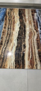 กระเบื้องพอร์ซเลนเคลือบเงาแบบยุโรปสมัยใหม่ ขนาด 800x1600 มม. แผ่นใหญ่ หนา 9 มม. กันลื่น ทนไฟ คุณภาพสูง - Product Image 3