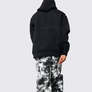 Sweats à capuche surdimensionnés en coton pour hommes avec logo personnalisé hiver polaire léger de haute qualité - Product Image 2