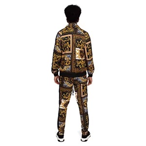 ชุดกีฬาสองชิ้นสำหรับผู้ชายชุดวอร์มชุดออกกำลังกายผ้าฟลีซสำหรับยิมฟิตเนสเทรนนิ่ง - Product Image 2