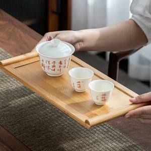 ถาดไม้ไผ่ตกแต่งอาหารเรียกน้ำย่อยถาดไม้น้ำหนักเบาหรูหราสำหรับร้านอาหารพร้อมส่ง - Product Image 6