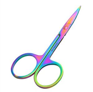 Pinzas para cejas, arcoíris, tijeras para pestañas, cejas negras, tijeras de belleza para cejas - Product Image 4