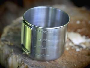 แก้วกาแฟสแตนเลสขัดเงาทรงกลมทำจากโลหะแก้วชาและกาแฟคุณภาพสูงสองชั้นสำหรับห้องครัว - Product Image 2