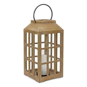 Decorative Lantern With Rope Handle Naturally Crafted Farmhouse Style <b>Candle</b> <b>Holder</b> Lanterns Christmas Decoration Home & <b>Garden</b> - Product Image 2
