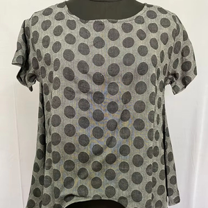 เดรสผ้าคอตตอนทรงตรงเอวสไตล์ลำลองสำหรับผู้หญิงชุดเดรสแมกซี่ยาวพิมพ์ลายสำหรับฤดูร้อน - Product Image 1