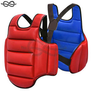 Gilet de protection karaté poitrine garde bouclier réglable adultes enfants Arts martiaux lourd poinçonnage Muay Thai équipement de sécurité Durable - Product Image 5