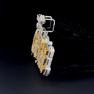 Customized Name Christian <b>Cross</b> <b>Pendant</b> IGI Certified <b>Silver</b> VVS Diamond Hip Hop Jewelry with White Gold Plating for Men & Women - Product Image 2