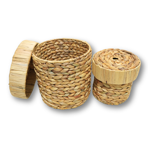 Juego de 2 Cestas de Jacinto de Agua Ecológicas Más Vendidas de Fábrica en Vietnam, Tejidas a Mano, Color Personalizado, Modernas, Plegables, Magnéticas - Product Image 6