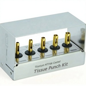 DADDY D PRO CE ISO Kit de instrumentos quirúrgicos dentales 5 piezas Manual Power Tissue Punch Kit de implante universal - Product Image 1