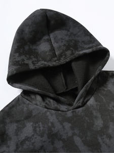 Sweat-shirt à capuche en molleton tie-dye pour homme, coupe classique, décontracté, pour l'automne, 100% coton, tricoté, manches longues - Product Image 3