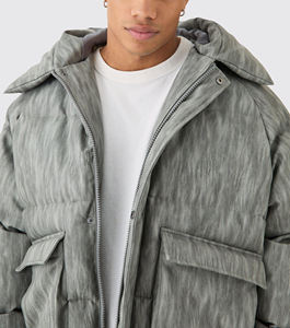 Veste en polyester pour homme, style avec fermeture éclair et poche avant à capuche, sur mesure, prix bas, design par sublimation, taille plus - Product Image 4