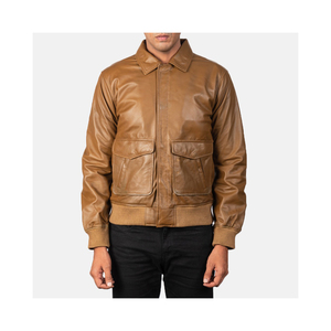 Veste en cuir de qualité supérieure pour hommes Style avec veste en cuir de peau de vache originale 100% de haute qualité - Product Image 2