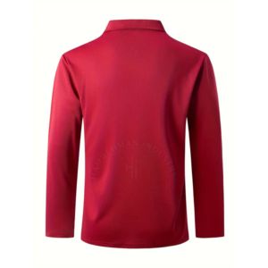 2024 nouveauté haute qualité hommes surdimensionné 100% coton polos solide à manches courtes respirant maillot de Golf teint uni - Product Image 2