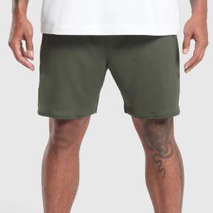Green High Quality <b>Stretch</b> Micro Cool <b>Shorts</b> Casual Drawstring Custom Logo Sports Active Workout Gym Athletic <b>Shorts</b> - Product Image 1