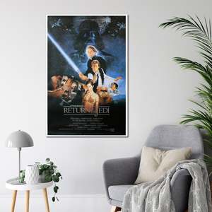 Modern Style Star Wars 'Return of the Jedi' <b>Poster</b> Black <b>Frame</b> Wall Decor - Product Image 2