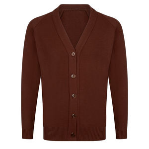 Cardigans tricotés épais anti-plis brodés sur mesure style grec avec décoration de boutons dissimulés sur le devant pour sororité - Product Image 2