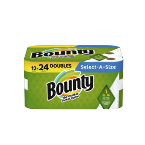 Bounty 16-Family <b>Rolls</b> Quick Size <b>White</b> 2-Ply <b>Paper</b> Towels Washable Kitchen and Toilet Tissue 40 Regular <b>Rolls</b> - Product Image 4