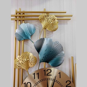 Handcrafted Fancy Golden Metal Wall Clock Modern Design Home Decor for Living Room Bedroom Hallway Wedding Anniversary Gift - Product Image 3
